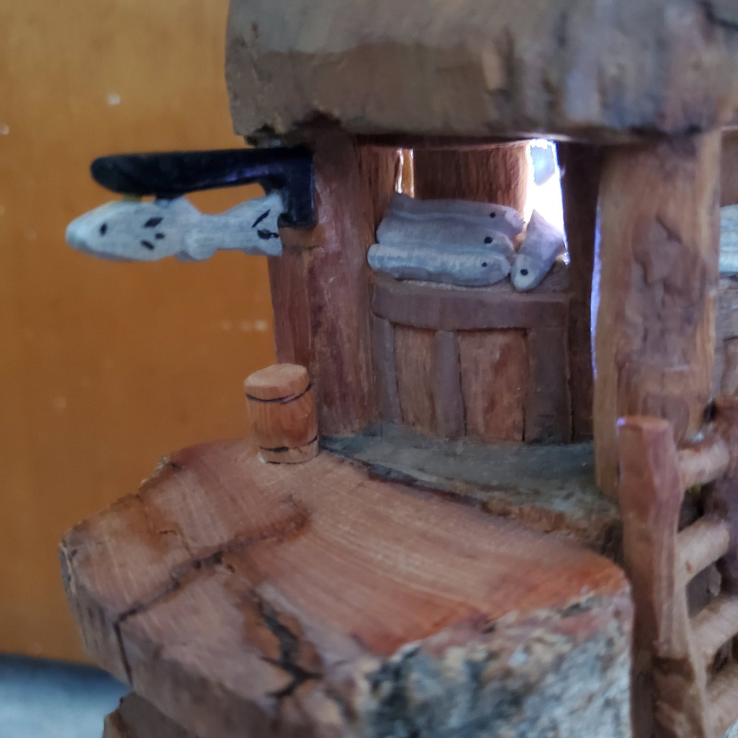 The Marketplace - hand carved cottonwood bark