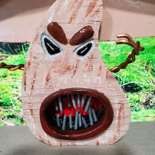 Mushroom Meany - Horace - Whimsical Wooden Mushroom Sculpture