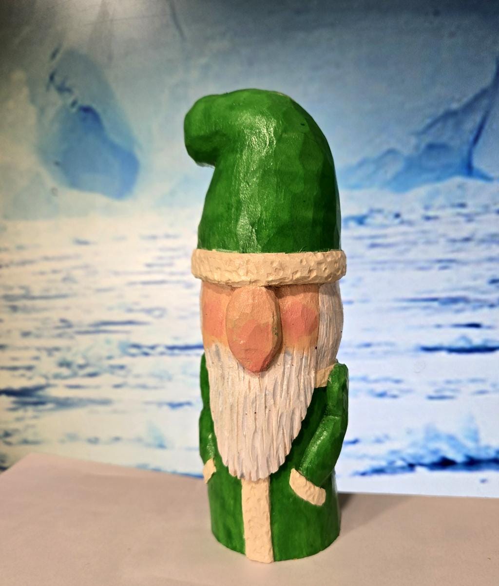 Green Tomte Gnome