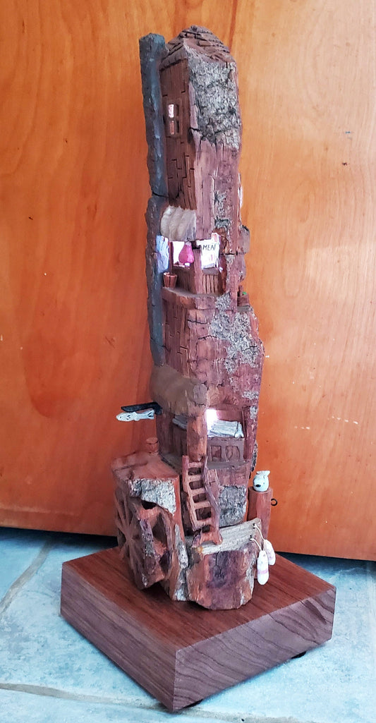 The Marketplace - hand carved cottonwood bark