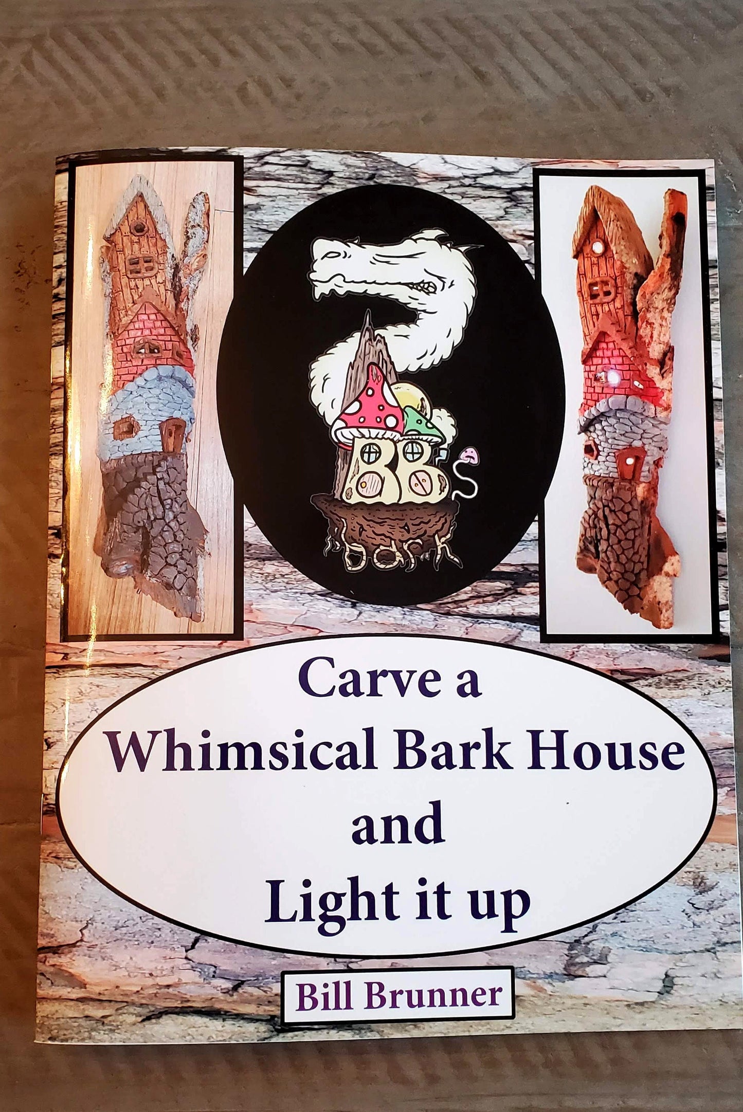 How to Carve a Whimsical Bark House and Light it Up