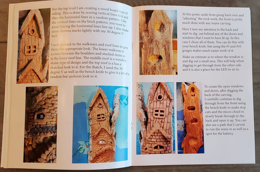 How to Carve a Whimsical Bark House and Light it Up